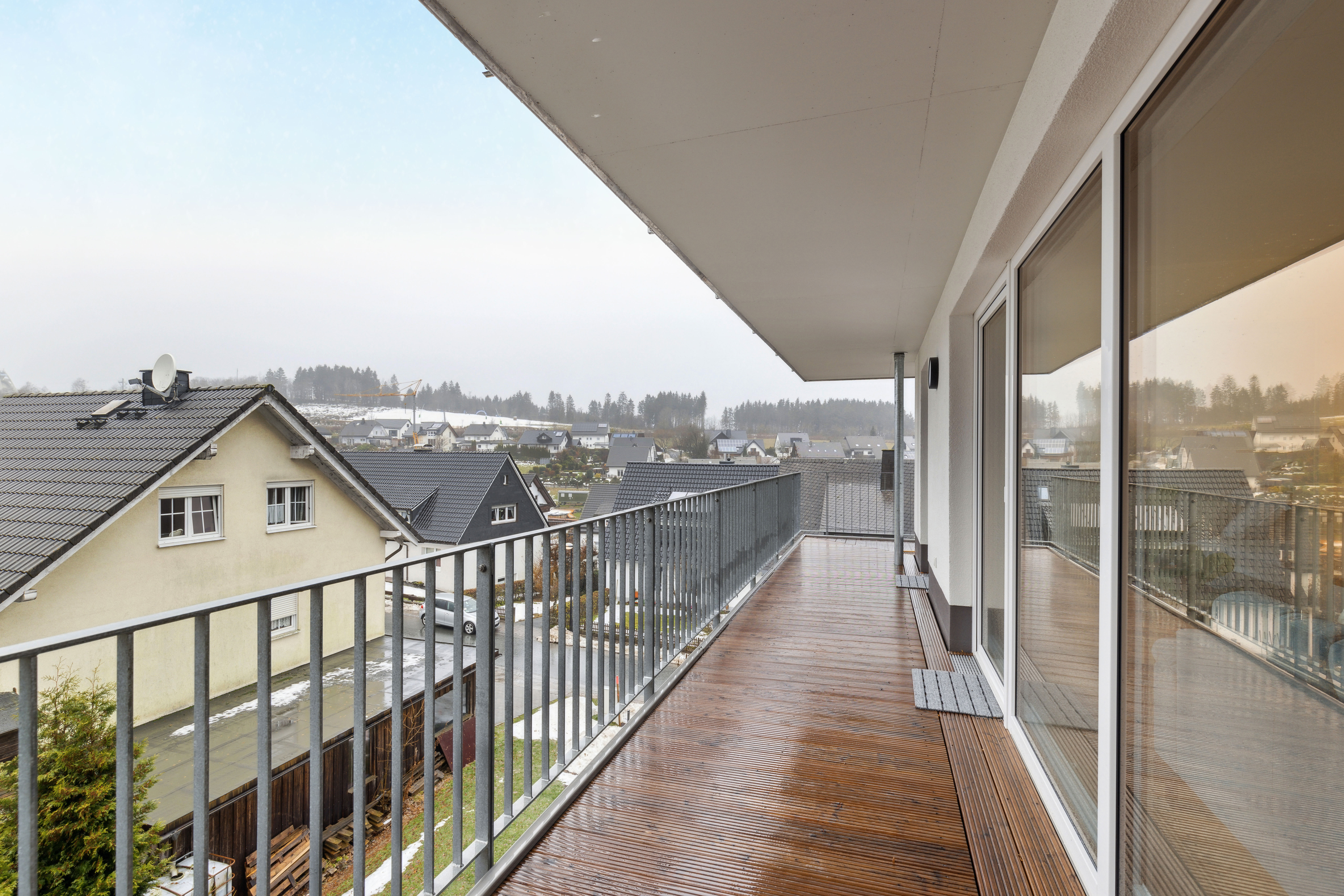 Großer Balkon Ferienwohnung Winterberg